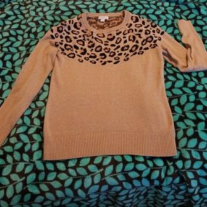 Cheetah Merona sweater small